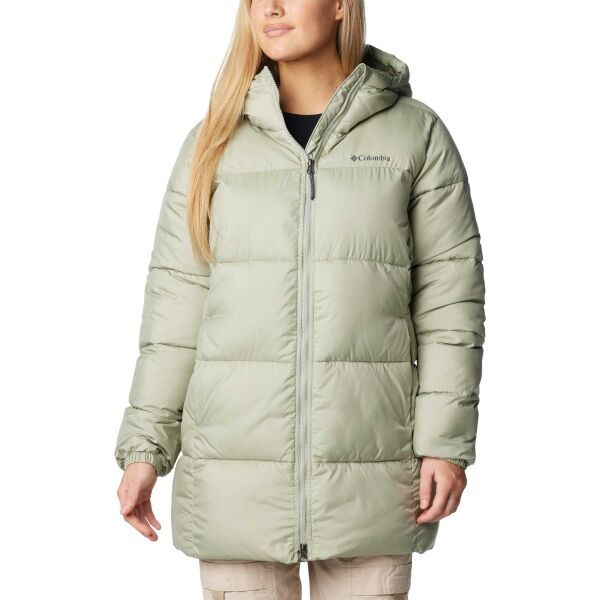 Columbia Columbia PUFFECT II MID HOODED JACKET Дамско зимно яке, светло-зелено, размер