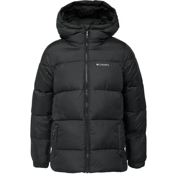 Columbia Columbia PUFFECT™ HOODED JACKET Детско зимно яке, черно, размер