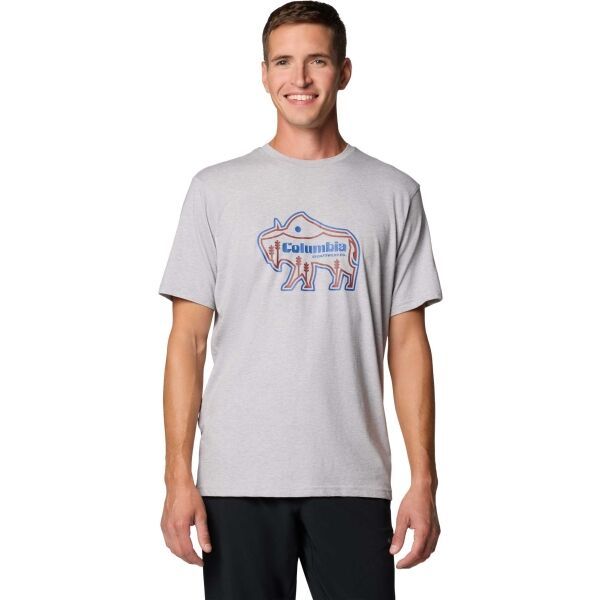 Columbia Columbia ROCKAWAY RIVER OUTDOOR SS Мъжка тениска, сиво, размер
