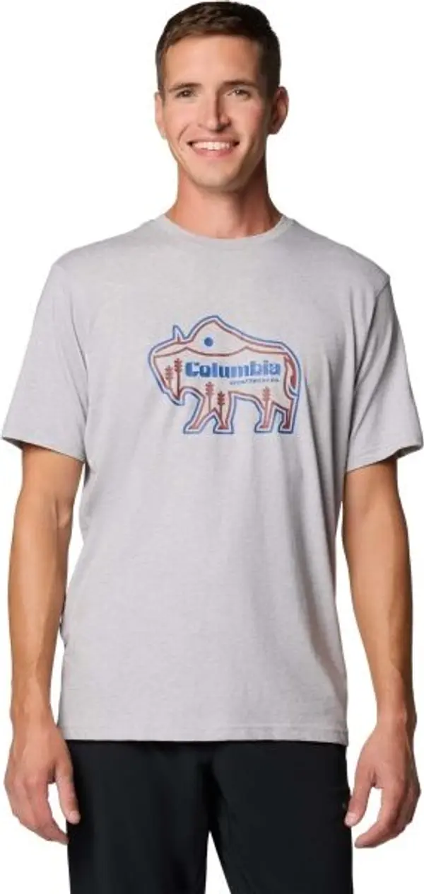 Columbia Columbia ROCKAWAY RIVER OUTDOOR SS Мъжка тениска, сиво, размер
