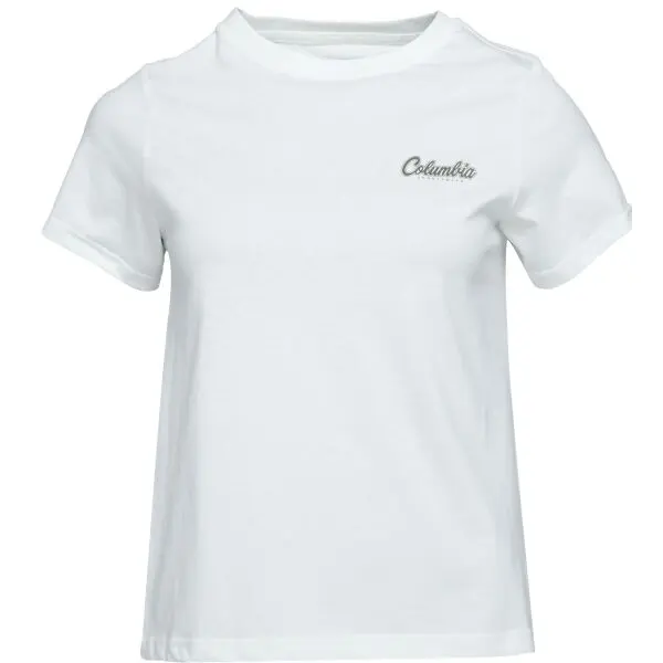 Columbia Columbia ROLLING BEND GRAPHIC Дамска тениска, бяло, размер