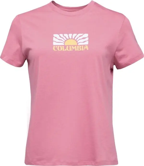 Columbia Columbia RUBY SPRINGS GRAPHIC FITTED SS Дамска тениска, розово, размер