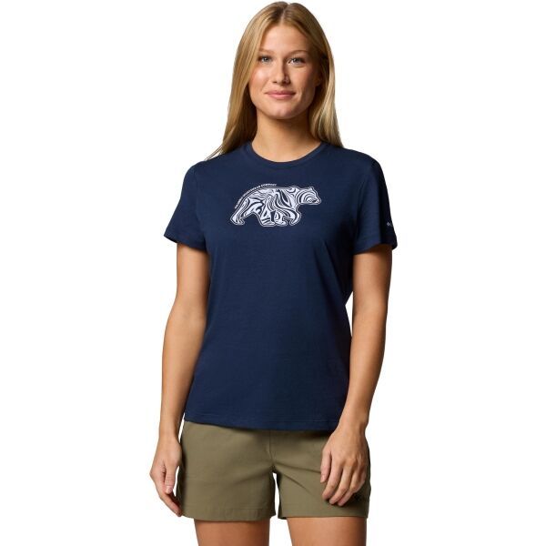 Columbia Columbia RUBY SPRINGS GRAPHIC FITTED SS Дамска тениска, тъмносин, размер