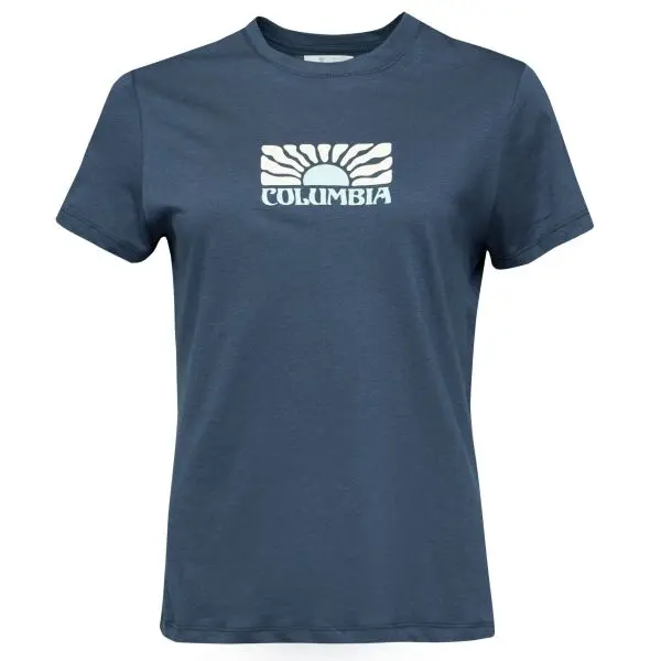 Columbia Columbia RUBY SPRINGS GRAPHIC FITTED SS Дамска тениска, тъмносин, размер