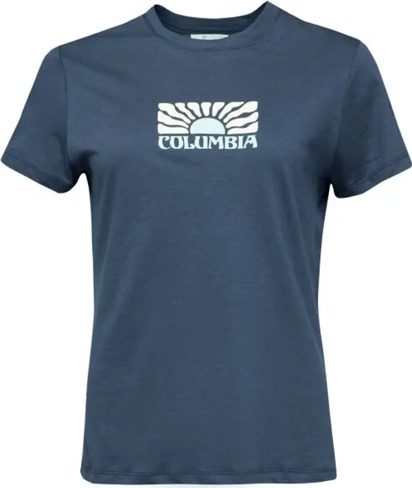 Columbia Columbia RUBY SPRINGS GRAPHIC FITTED SS Дамска тениска, тъмносин, размер