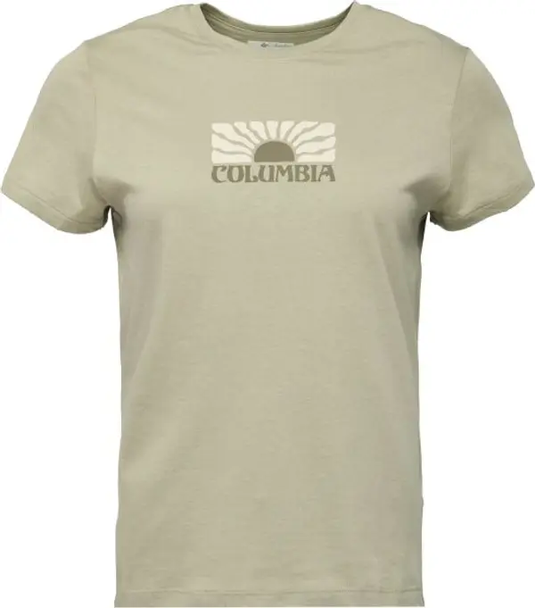 Columbia Columbia RUBY SPRINGS GRAPHIC FITTED SS Дамска тениска, зелено, размер