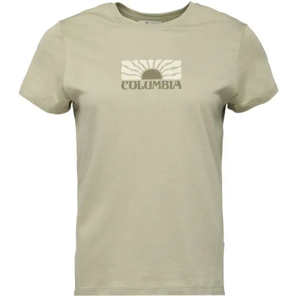 Columbia Columbia RUBY SPRINGS GRAPHIC FITTED SS Дамска тениска, зелено, размер