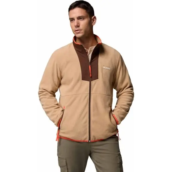 Columbia Columbia SEQUOIA GROVE FULL ZIP FLEECE Мъжки флийс суитшърт, бежово, размер