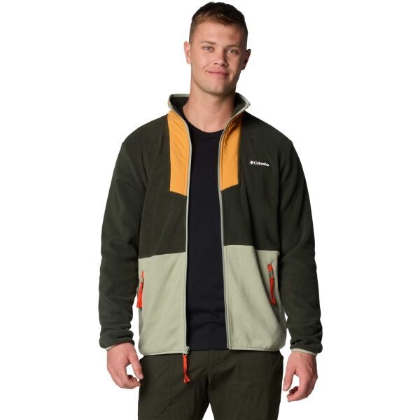 Columbia Columbia SEQUOIA GROVE FULL ZIP FLEECE Мъжки флийс суитшърт, тъмнозелено, размер