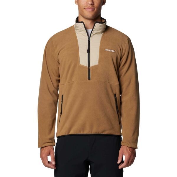 Columbia Columbia SEQUOIA GROVE HALF ZIP FLEECE Мъжко яке от флийс, кафяво, размер