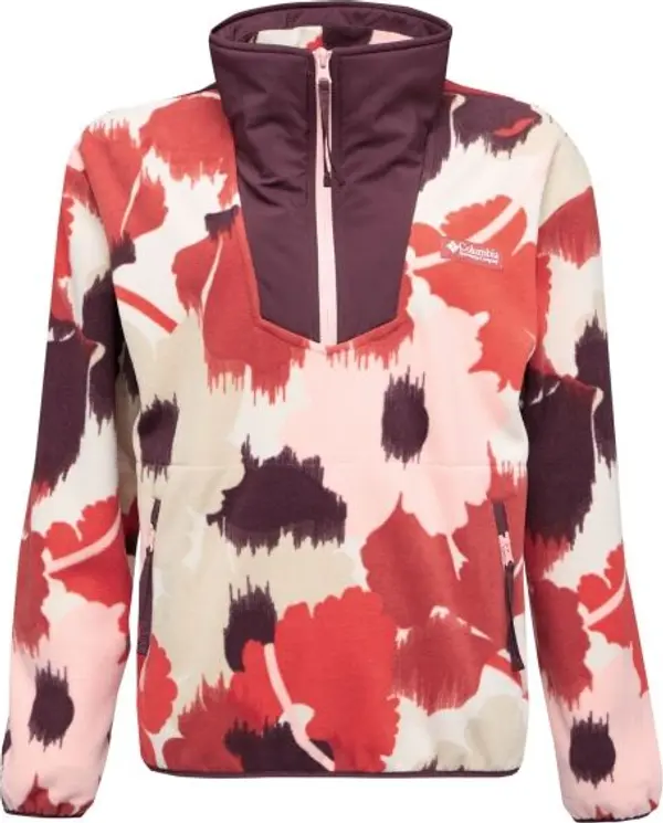 Columbia Columbia SEQUOIA GROVE™ PRINTED HALF ZIP Дамско горнище от полар, бежово, размер