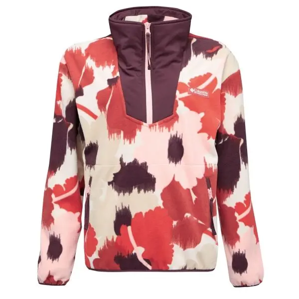 Columbia Columbia SEQUOIA GROVE™ PRINTED HALF ZIP Дамско горнище от полар, бежово, размер