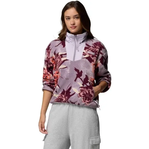 Columbia Columbia SEQUOIA GROVE™ PRINTED HALF ZIP Дамско горнище от полар, лилаво, размер