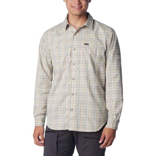 Columbia Columbia SILVER RIDGE UTILITY LITE PLAID LS Мъжка риза, бежово, размер