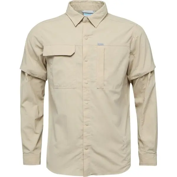 Columbia Columbia SKIEN VALLEY LONG SLEEVE SHIRT Мъжка туристическа риза, бежово, размер
