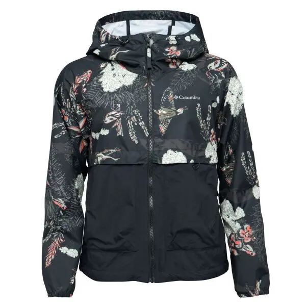 Columbia Columbia SPIRE VALLEY PRINTED WINDBREAKER Дамско яке, черно, размер