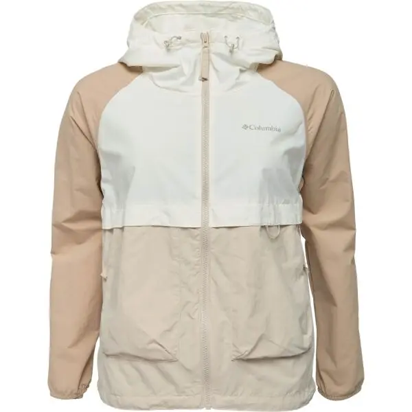 Columbia Columbia SPIRE VALLEY™ WINDBREAKER Дамско аутдор яке, бежово, размер