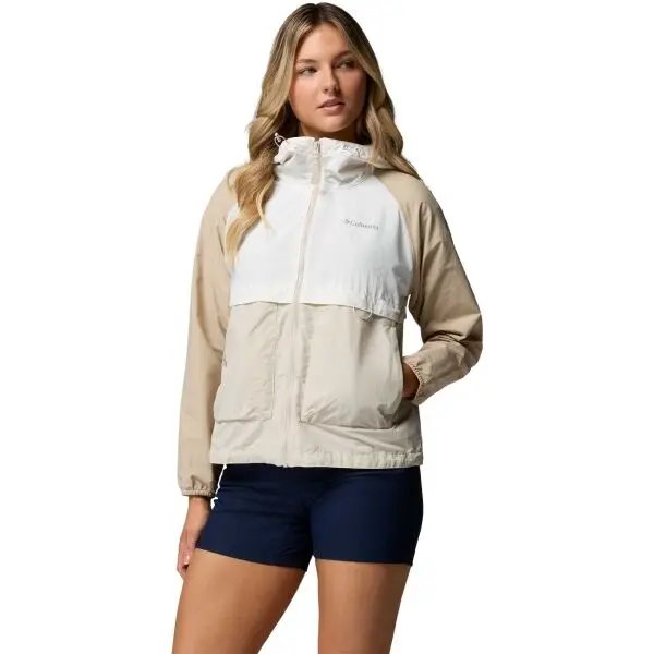 Columbia Columbia SPIRE VALLEY™ WINDBREAKER Дамско аутдор яке, бежово, размер