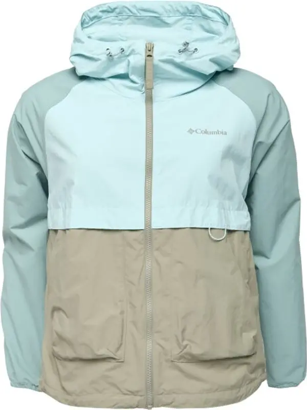 Columbia Columbia SPIRE VALLEY™ WINDBREAKER Дамско аутдор яке, светлосиньо, размер