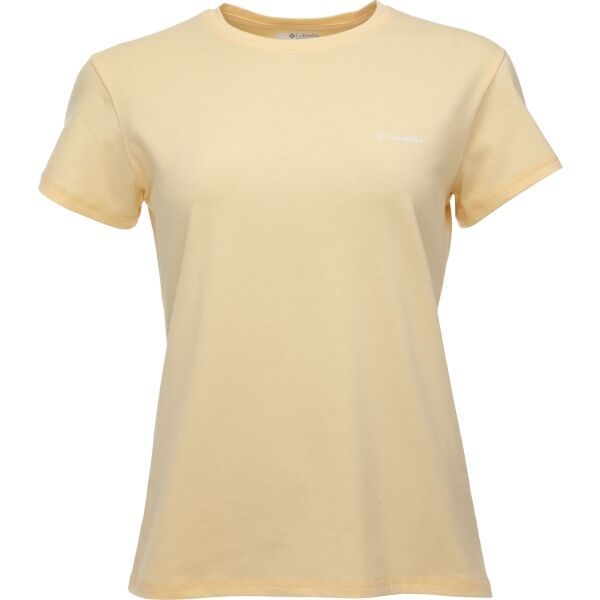Columbia Columbia SUN TREK SS GRAPHIC TEE Дамска тениска, жълто, размер