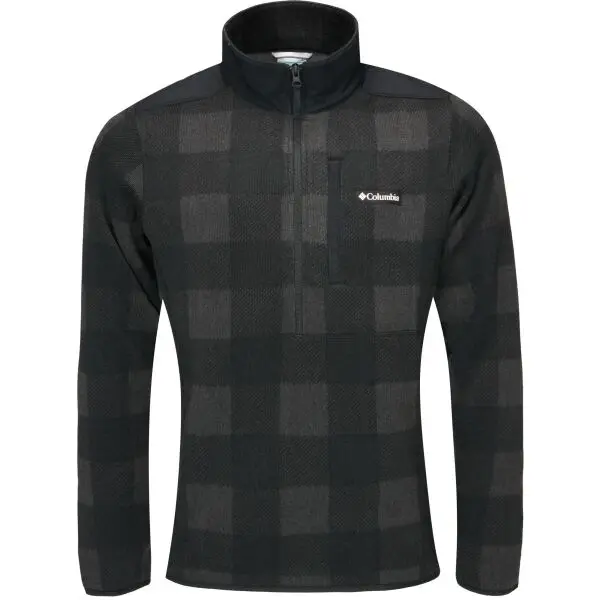 Columbia Columbia SWEATER WEATHER PRINTED 1/2 ZIP Мъжки пуловер, черно, размер