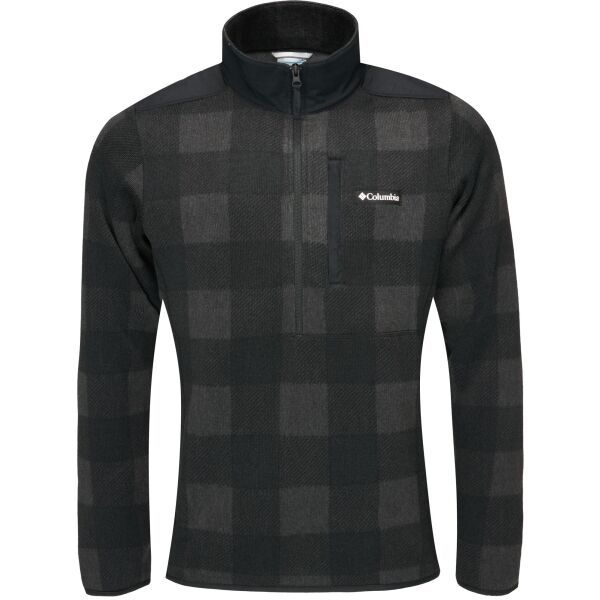 Columbia Columbia SWEATER WEATHER PRINTED 1/2 ZIP Мъжки пуловер, черно, размер