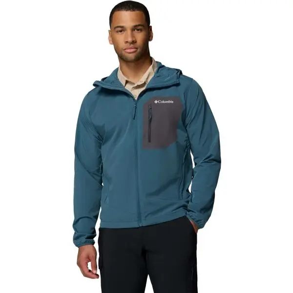 Columbia Columbia TALL HEIGHTS™ III HOODED SOFTSHELL Мъжко софтшел яке, синьо, размер