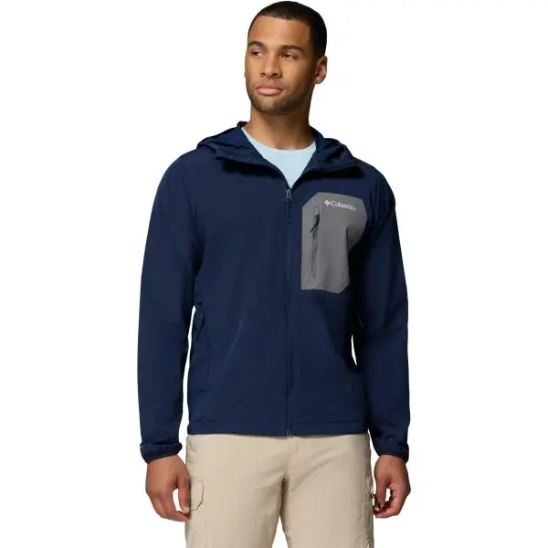 Columbia Columbia TALL HEIGHTS™ III HOODED SOFTSHELL Мъжко софтшел яке, тъмносин, размер