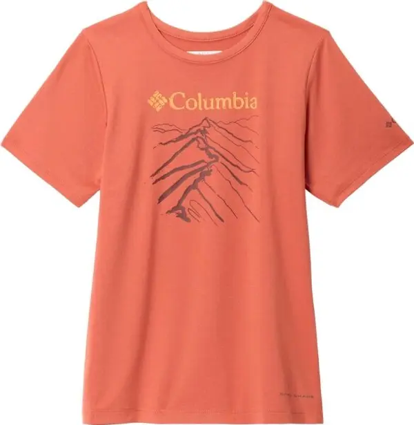 Columbia Columbia TECH TRAIL SHORT SLEEVE GRAPHIC SHIRT Детска тениска, оранжево, размер