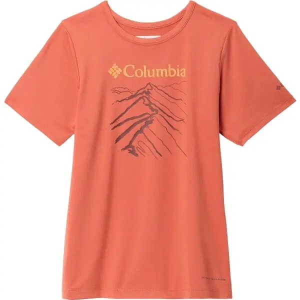 Columbia Columbia TECH TRAIL SHORT SLEEVE GRAPHIC SHIRT Детска тениска, оранжево, размер