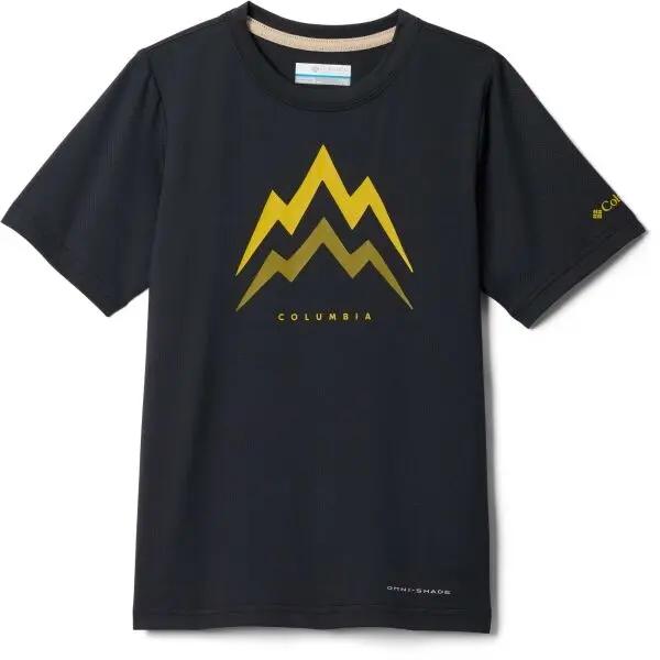 Columbia Columbia TECH TRAIL UTILITY SHORT SLEEVE GRAPHIC CREW Детска функционална тениска, черно, размер