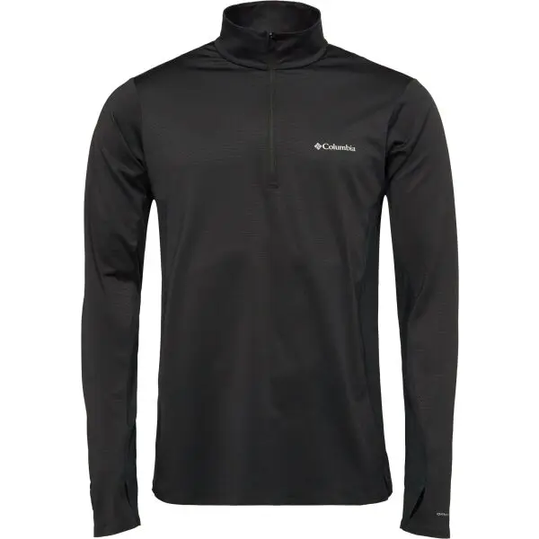 Columbia Columbia THREE PITCH HALF ZIP Мъжка тениска, черно, размер