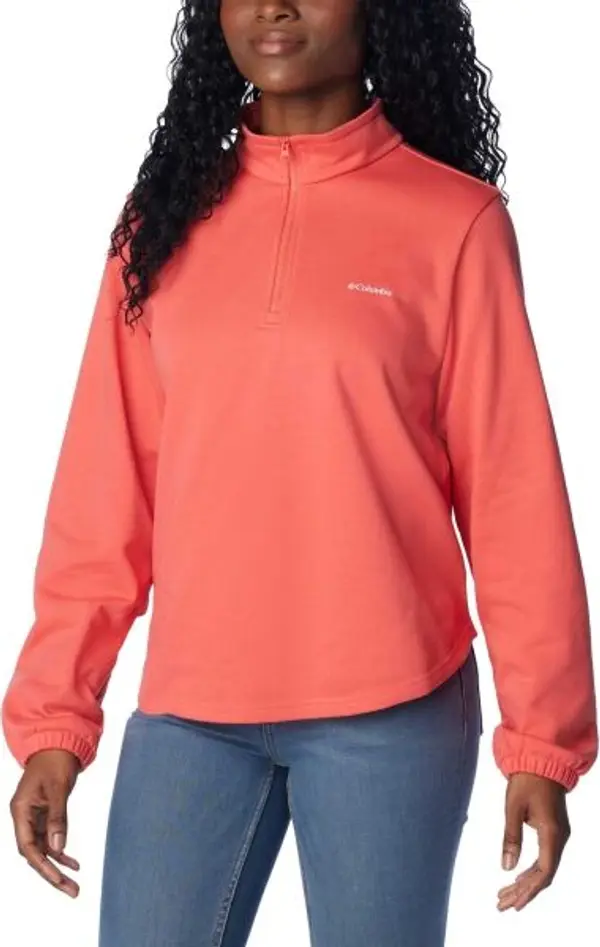 Columbia Columbia TREK™ FRENCH TERRY HZ UPDATE Дамски суитшърт, червено, размер