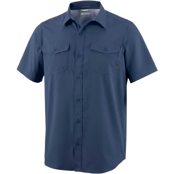 Columbia Columbia UNTILIZER™ II SOLID SHORT SLEEVE SHIRT Мъжка риза, тъмносин, размер