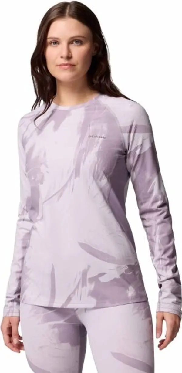 Columbia Columbia W OMNI-HEAT INFINITY KNIT SL CREW Дамска функционална тениска, лилаво, размер