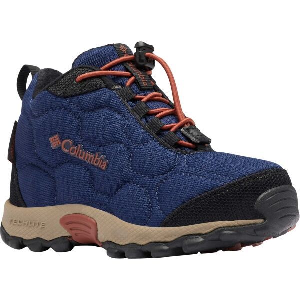 Columbia Columbia YOUTH FIRECAMP MID SLEDDER WP Детски туристически обувки, тъмносин, размер 32