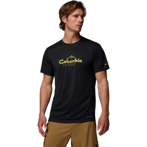 Columbia Columbia ZERO RULES LIGHT SS GRAPHIC CREW Мъжка тениска, черно, размер