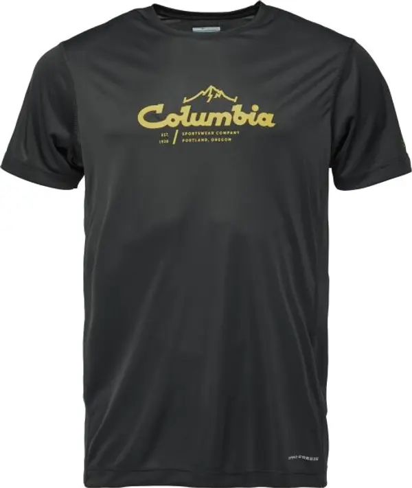 Columbia Columbia ZERO RULES LIGHT SS GRAPHIC CREW Мъжка тениска, черно, размер