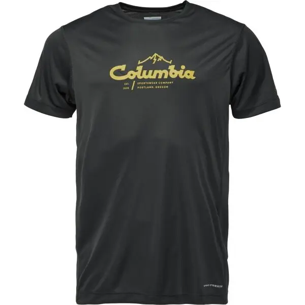 Columbia Columbia ZERO RULES LIGHT SS GRAPHIC CREW Мъжка тениска, черно, размер