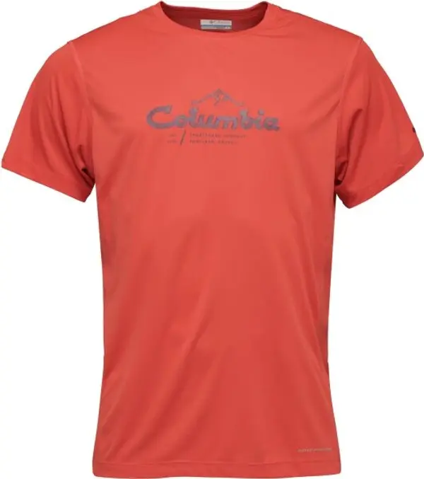 Columbia Columbia ZERO RULES LIGHT SS GRAPHIC CREW Мъжка тениска, червено, размер