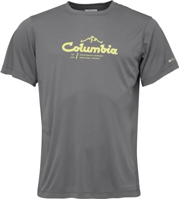 Columbia Columbia ZERO RULES LIGHT SS GRAPHIC CREW Мъжка тениска, сиво, размер