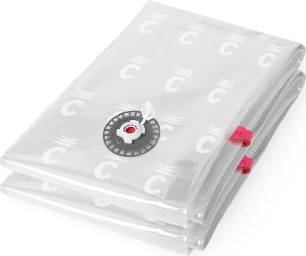 COMPACTOR COMPACTOR BAG ASPISPACE 2PCS L Вакуумен чувал за съхранение на текстил и пера, прозрачно, размер