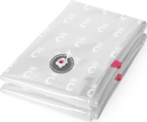 COMPACTOR COMPACTOR BAG ASPISPACE 2PCS XL Вакумни чували за съхранение на текстил и пера, прозрачно, размер