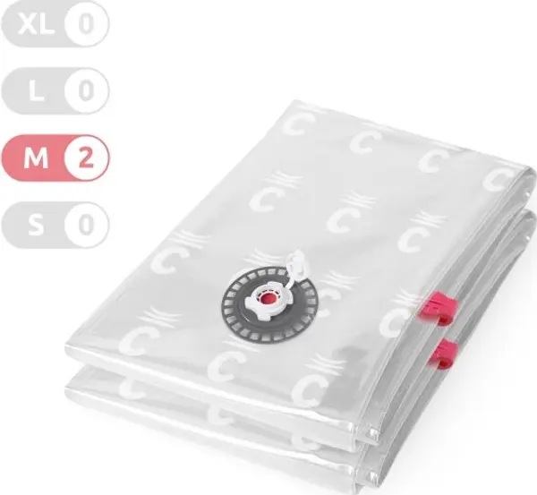 COMPACTOR COMPACTOR BAG ASPISPACE M Вакуумен чувал за съхранение на текстил и пера, прозрачно, размер