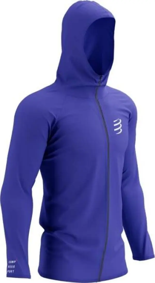 Compressport Compressport 3D THERMO SEAMLESS HOODIE ZIP Мъжко спортно горнище, синьо, размер