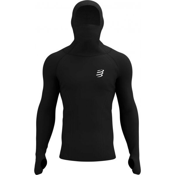 Compressport Compressport 3D THERMO ULTRALIGHT RACING HOODIE Мъжки функционален суитшърт, черно, размер