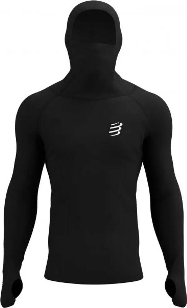 Compressport Compressport 3D THERMO ULTRALIGHT RACING HOODIE Мъжки функционален суитшърт, черно, размер
