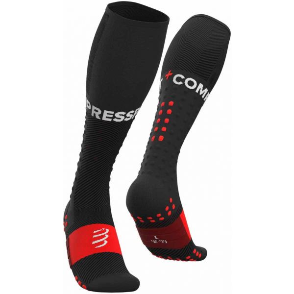Compressport Compressport FULL SOCKS RUN Компресиращи чорапи за бягане, черно, размер T3