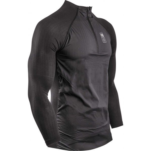 Compressport Compressport HYBRID PULLOVER Функционална мъжка термо  блуза, черно, размер S/M