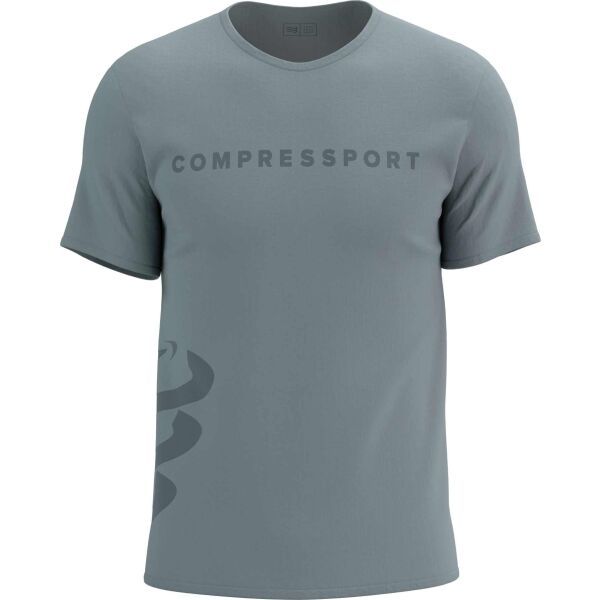 Compressport Compressport LOGO SS TSHIRT Мъжка тениска за трениране, сиво, размер XL